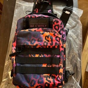 New WOLFPak Neon Leopard 9L rare sling bag